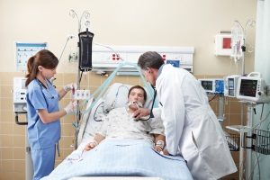 patient treated in intensive care unit