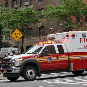 ambulance on street