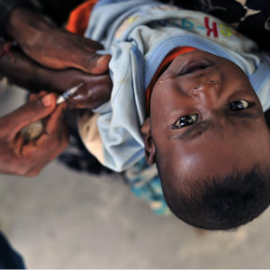 baby receiving vaccination