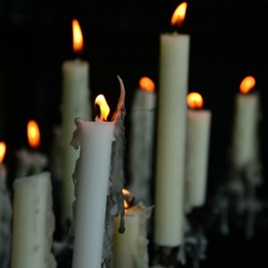 candles in church
