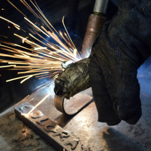 closeup of welding