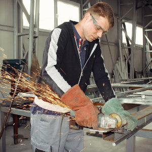 craftsman in workshop