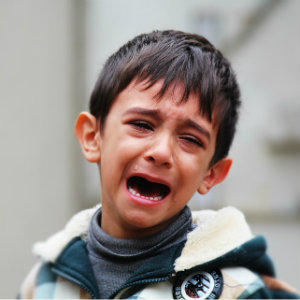 crying young boy