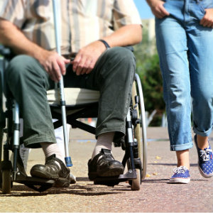 disabled man in wheelchair