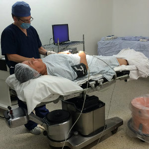 doctor with hospital patient