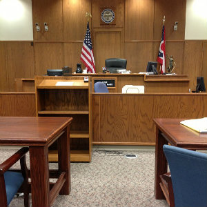 empty courtroom