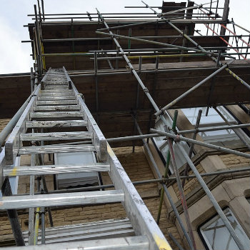 ladder and scaffolding