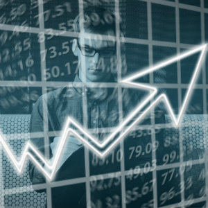 man behind stock graph