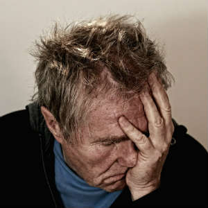 man who has lost a loved one