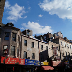 philly rowhomes and businesses