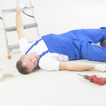 repairman after ladder fall