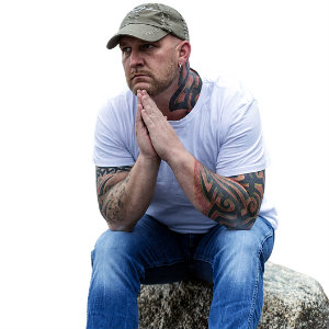 stressed blue collar worker