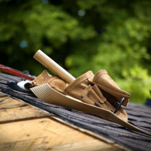 toolbelt on roof