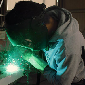 worker doing welding work